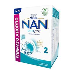 Nan Optipro 2 Leche de continuación en polvo, formato ahorro 1200gr.