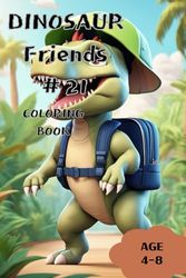 DINOSAUR FRIENDS 21: Coloring book for kids ages 4-8