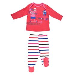 Petit Béguin Pijama para bebé de 2 Piezas con Patas Cute Monster – Talla 9 Meses (74 cm)