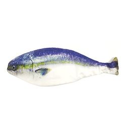 Wrapables Novelty Fish Style Pencil Case, Fabric, Cotton, Blue