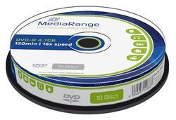 MediaRange MR452 DVD-R 4.7GB 16x (10) Cake Box once writable