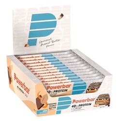 Powerbar 40% Protein Plus Crisp Caramel Peanut Butter 12x40g - High Protein Low Sugar Bar