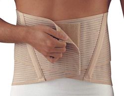 SCUDOTEX Corset Elastique Lombo Sacrée Super Cross Hâteur 24 cm Couleur Natural Taille 2