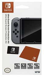 PDP Gaming Premium Ultra Guard Screen Protector Kit Thick Shatterproof Screen Protector, Cloth, Applicator: Nintendo Switch
