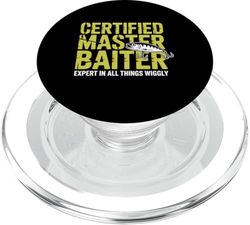 Fishing Baiter Expert Things Wiggly Funny PopSockets PopGrip for MagSafe