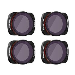 Freewell Bright Day - Serie 4K - Filtri da 4 Porte ND8/PL, ND16/PL, ND32/PL, ND64/PL Fotocamera Compatibili con Osmo Pocket, Pocket 2