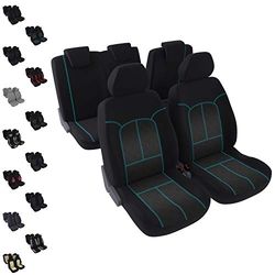 DBS - Car Seat Covers | Protective Covers - Car/Car - 5 Seats - Blue - Universal - Non-Slip - Washable