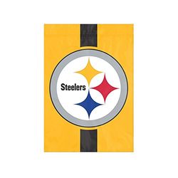 The Party Animal Pittsburgh Steelers - Bandera de jardín, Amarillo, 18" x 12.5"