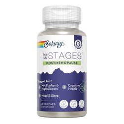 SOLARAY Postmenopause her Life Stages - Suplementos postmenopausia para mujeres con resveratrol - Vegano y hecho sin hormonas - Vegano - Verificado en laboratorio - 30 porciones, 60 cápsulas vegetales