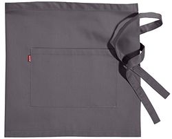 VELILLA 404201; avental curto com bolso; cinzento; tamanho único