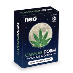 NEO | Cannabidorm con Aceite de Cáñamo y Melatonina | 30 Cápsulas | Suplemento para Mejorar la Calidad del Sueño | Comprimidos de Efecto Relajante para Combatir el Insomnio y Dormir Mejor