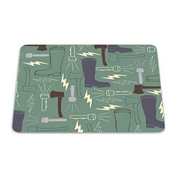 Bonamaison, Rectangle Pop Art Digital Printed Mouse Pad, Non-Slip Base, for Office and Home, Size: 22 x 18 cm