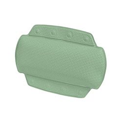 Spirella Cojín para bañera Alaska Basil Verde con 8 ventosas, Antibacteriano, Antideslizante, 23 x 32 cm, Lavable, Fabricado en Alemania