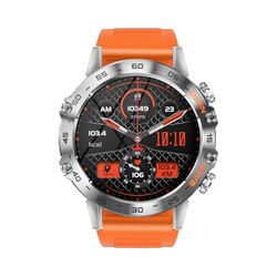SMARTY2.0 - Smartwatch SW065 - Colore Nero - Chiamate Bluetooth, Frequenza Cardiaca, 7 Modalità Sport, Batteria ad Alta Efficienza - Cinturino in Silicone - Dimensioni 46 x 220 x 10.8 mm (Arancio)