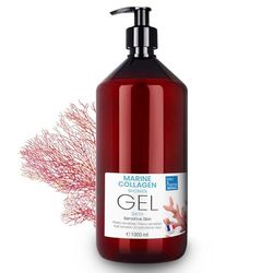 Gel de Ducha Colágeno Triple Accion: Limpiador Facial, Corporal y del Cabello. Efecto Reafirmante y Anti Edad. Cuidado Piel Atopica, Sensible y Seca - 1000 ml