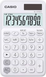 Casio SL-310UC-WE - Calcolatrice da ufficio, Bianco