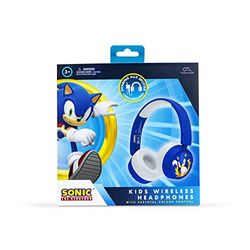 OTL Technologies Sonic - Auriculares INALÁMBRICOS Hedgehog Kids, Azul