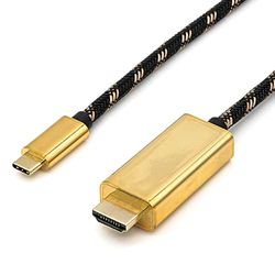 ROLINE GOLD USB typ C - HDMI adapterkabel, kontakt/kontakt, 1 m