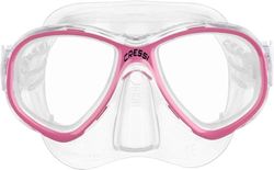 Cressi Perla Jr Snorkelling & Apnea Mask - Máscara Perla Jr, Transparente/Rosa, Talla Única, Junior Unisex
