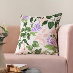 Wylder Passiflora sammet rörledd fjäder rik fylld kudde