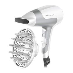 Braun Satin Hair 5 PowerPerfection Sèche-cheveux avec fonction ionique 5 HD 585 Gris, Blanc