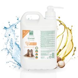 MENFORSAN Shampoo per cani olio di macadamia 5 l, nutre e lucente, potere districante