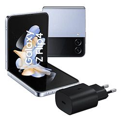 SAMSUNG Galaxy Z Flip4 Smartphone 5G, Sbloccato, Sim Free Android, Pieghevole 256GB, Blu (Light Blue), 2022