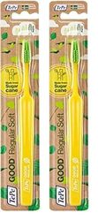 TePe Brosse à dents GOOD™ Regular Souple - Éco-Responsable, fabriquée en bioplastique (Lot de 2)