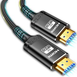 Akake HDMI-kabel, 8 K, 1 m, snelle gevlochten kabel met 48 Gbit/s capaciteit bij 4 K @ 120 Hz, videoresolutie 8 K @ 60 Hz en HDR-ondersteuning.