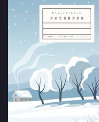 Composition Notebook College Ruled 110 Pages Designer Snowfall