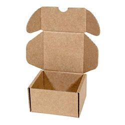 Only Boxes, Caja de Cartón Kraft Para Envío Postal, Caja de Cartón Automontable para Envío o Almacenaje, Talla S, 9x9x5.5 cm, 20 Unidades