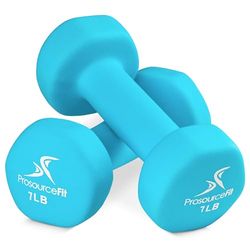 ProsourceFit Neoprene Mancornas, unissexo - adulto, aqua, 7 LB