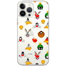 ERT GROUP mobiltelefonfodral för Huawei P30 Lite originalt och officiellt licensierat Looney Tunes mönster 007 Vit optimalt anpassad till formen på mobiltelefonen, gedeeltelijk transparant