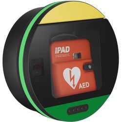 DefibSafe 3 Secure External Defibrillator Cabinet (Green & Yellow)