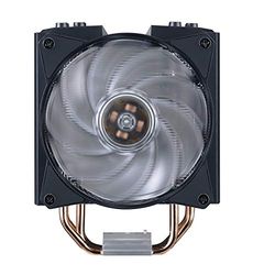 Cooler Master MasterAir MA410M Sistema di Raffreddamento CPU - Effetto Ologramma ARGB, 4 Tubi di Calore CDC 2.0 con Rilevamento Termico, Air Glide Armor e Ventole Push-Pull - 5 Anni di Garanzia