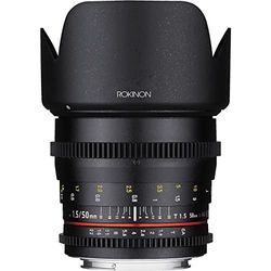 Rokinon Cine DS 50 mm T1.5 AS IF UMC Full Frame Cine Lens voor Canon EF camera's
