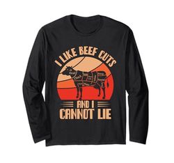 Cortes de carne divertidos Me gustan los cortes de carne y no puedo mentir Manga Larga
