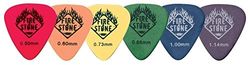 Fire Stone plectrum/Pick Delrin Tex, 351 vorm, opgeruwde uitvoering, 0, 73 mm, geel, 12 stuks