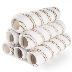Mister Rui 9 inch Microfiber Paint Roller Covers 6 Pack Rouleaux de Peinture en Microfibre de 9 Pouces, Multicolore