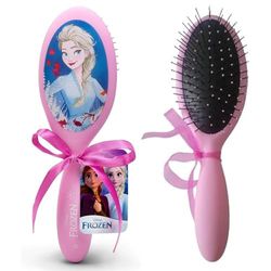 Disney La Reine des Neiges Brosse à cheveux démêlante, design ovale mignon et fonctionnel pour tous les types de cheveux, douce pour les nœuds, parfaite pour les enfants et les adultes