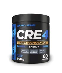 ALLNUTRITION Cre4 Creatine Mix Powder - Creatine Monohydrate, Creatine Malate, Creatine Hydrochloride, Creatine Citrate - Performance Boost and Muscle Recovery - 360g - Natural