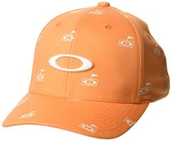 Oakley Uniseks muts met vlaggenopdruk sluiting, Oranje - Soft Oranje, L/XL