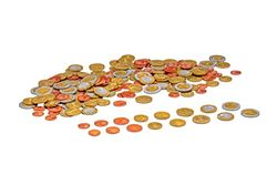 WISSNER 080610.160 euroset (160 mynt) pedagogisk leksak räknepengar köpmansbutik RE-plast tillverkad i Tyskland, flerfärgad