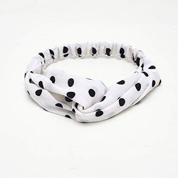 KAEHA SUN-082-05 elastische haarbanden tulband hoofd wrap stijl sjaal deco haaraccessoires voor vrouwen wit