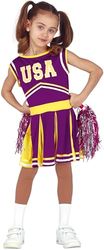 FIESTAS GUIRCA, S.L. Costume da cheerleader Lilla per ragazza