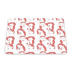 Bonamaison, Tapis de Souris Rectangle Imprimé Numériquement, Fond Antidérapant, pour Bureau et Maison, Taille: 22x18cm