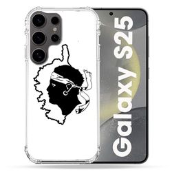 Cover rinforzata per Samsung Galaxy S25 Travel Corsica Bianco