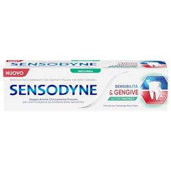 Sensodyne Dentifricio Sensibilità Gengive Active Protect per Denti sensibili e Gengive Sane Effetto Sbiancante, 75ml