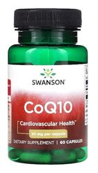 Swanson - CoQ10 - Soutien de la Santé Cardiaque | Énergie Cellulaire et Antioxydation - 60 Capsules