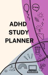 Customizable Study planner for ADHD: undated, quotes, reflection, mood, plans & schedules, to-do list divided into later, today, 2 decades later